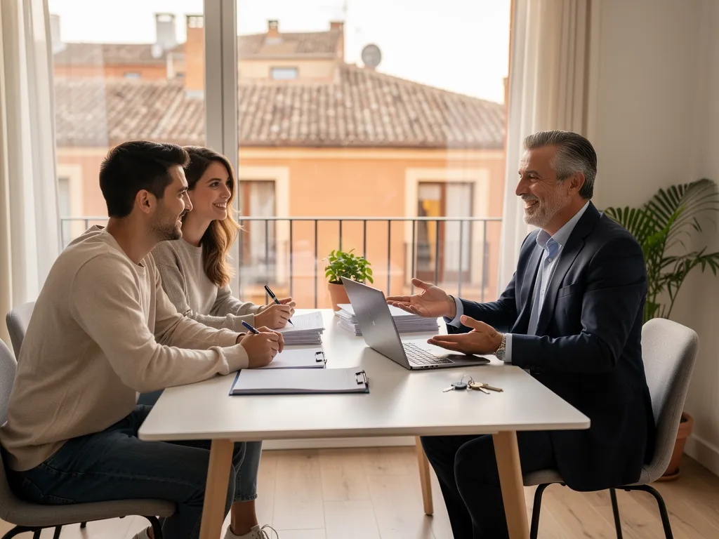 Cómo Evitar Problemas con Inquilinos en Madrid: Estrategias para Propietarios Satisfechos illustration 2, photorealistic