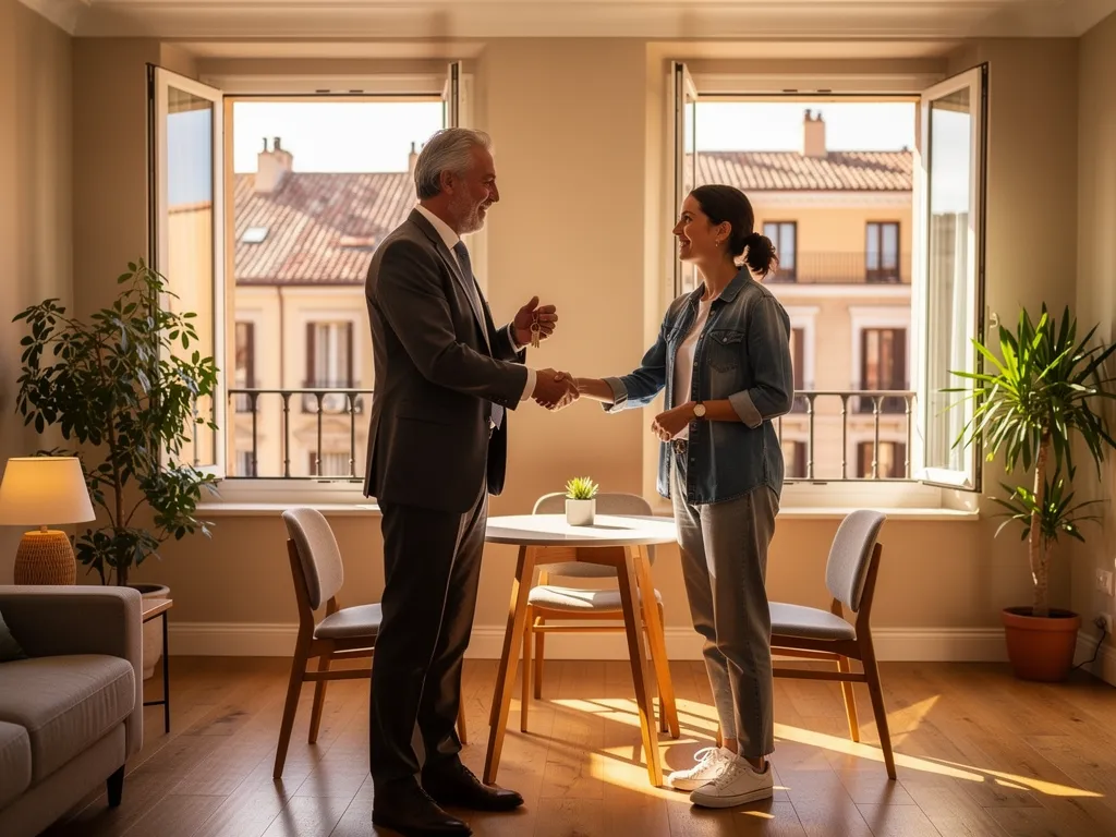 Estrategias Efectivas para Mantener Inquilinos y Asegurar tu Renta en Madrid illustration 3, photorealistic