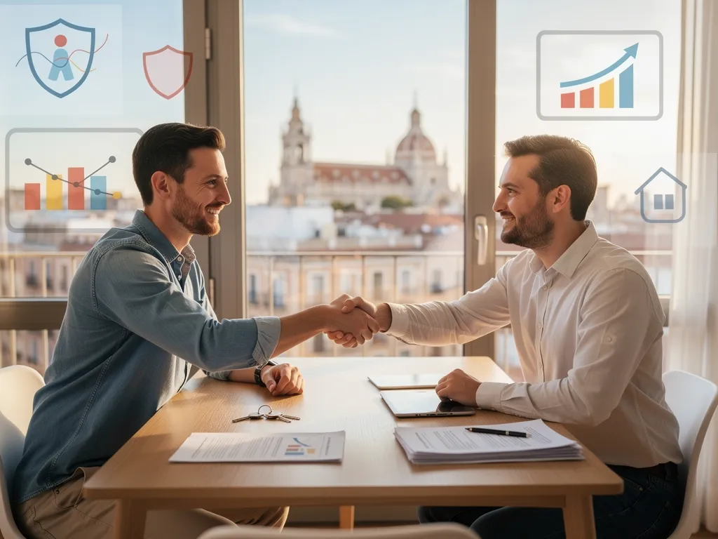 Guía Completa para la Gestión de Alquiler Sin Riesgos en Madrid: Protege tu Inversión y Aumenta tus Ingresos illustration 3, photorealistic