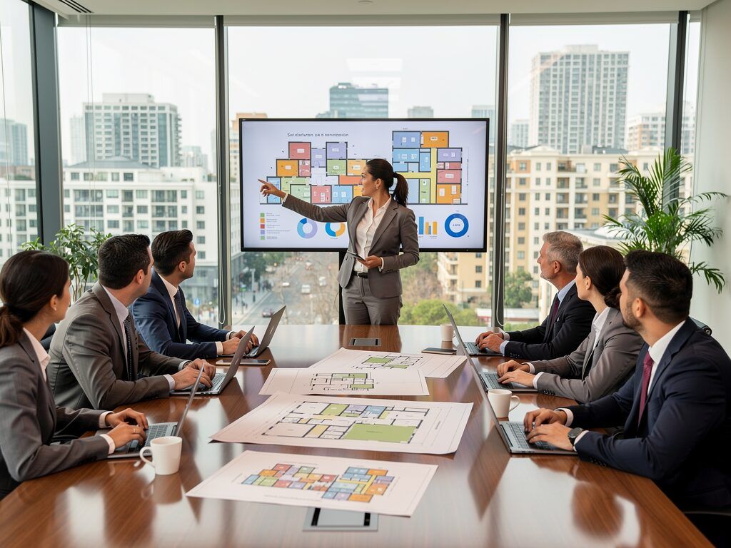 professional property management meeting