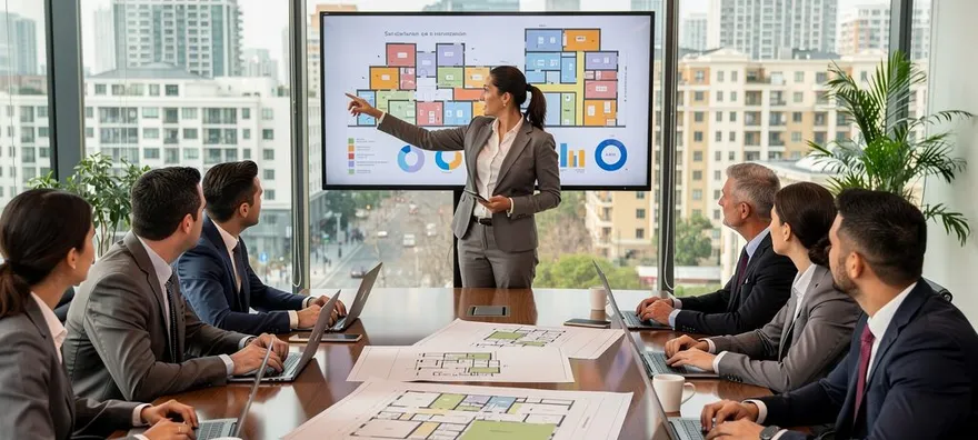 professional property management meeting