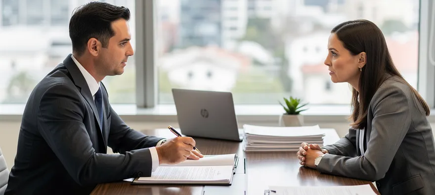 legal expert advising on property issues