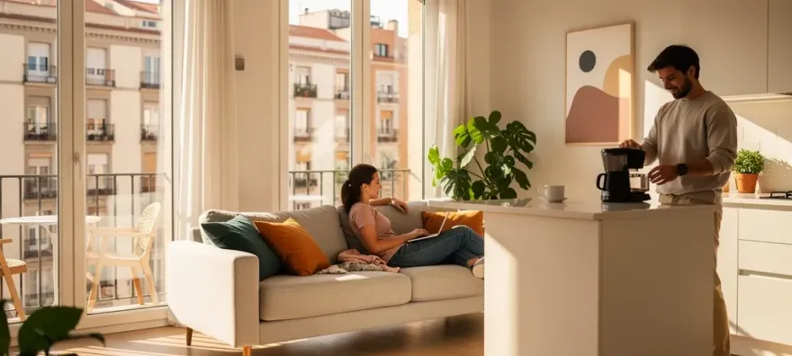 Apartamento moderno en Madrid con inquilinos
